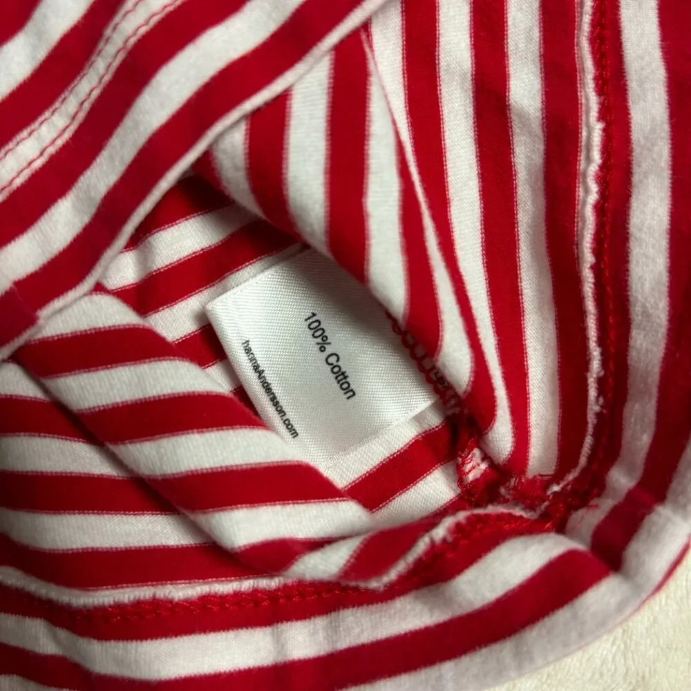 Hanna Andersson Toddler Shirt Size 2 Red Striped Wonder Women Marvel‎ Cotton